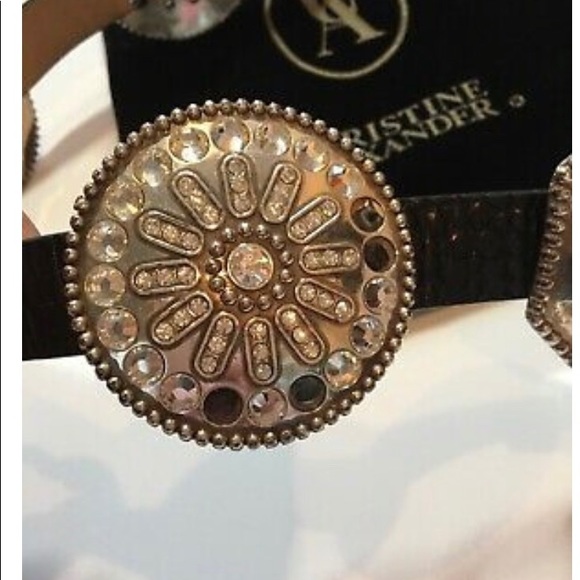 Christine Alexander Medallion w/Swarovski Crystals - Picture 5 of 13